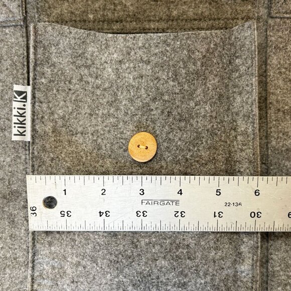 Grey Felt Tote Bag by Australian lifestyle brand kikki.K - Picture 13 of 16